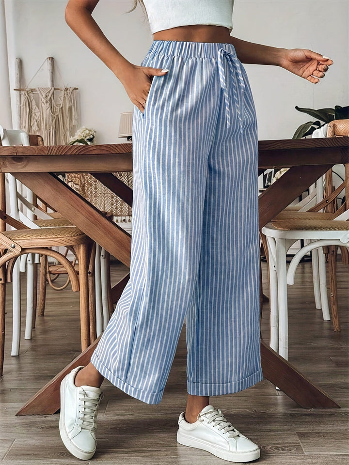 Zilda – Striped Wide-Leg Trousers