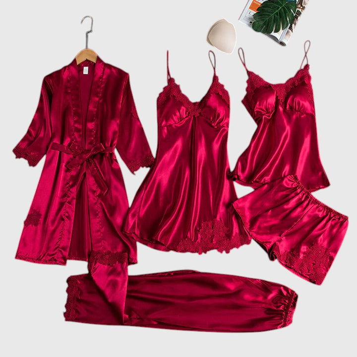 Marcie – Satin Lace Sleepwear Set
