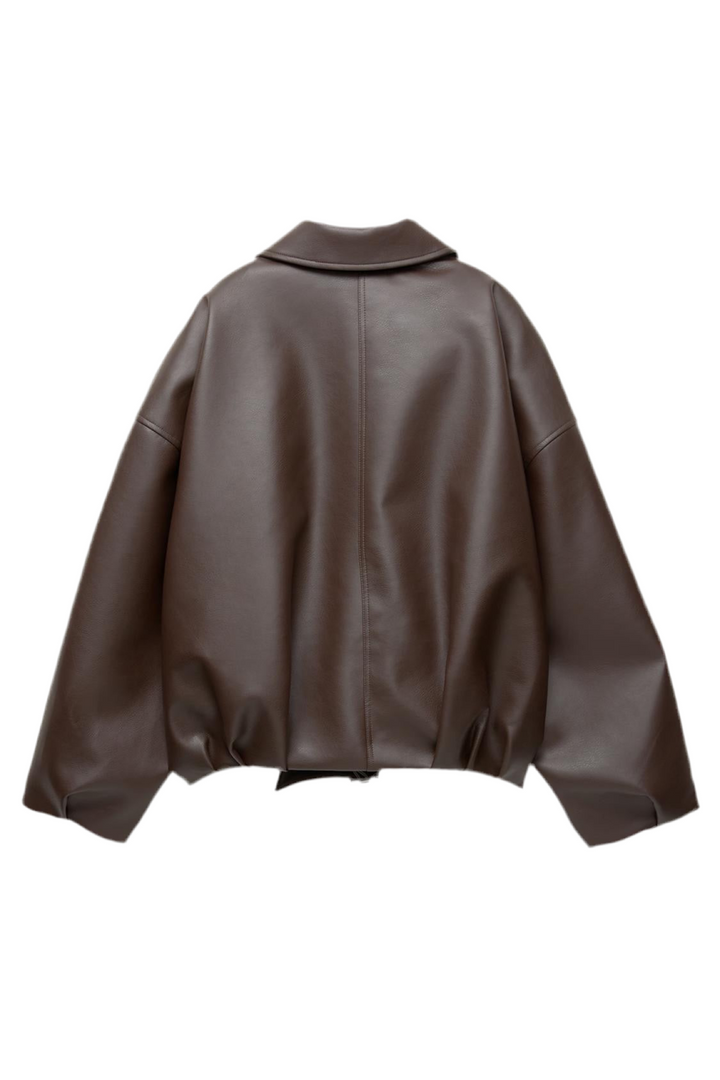 Vice | Oversized Leather Jacket