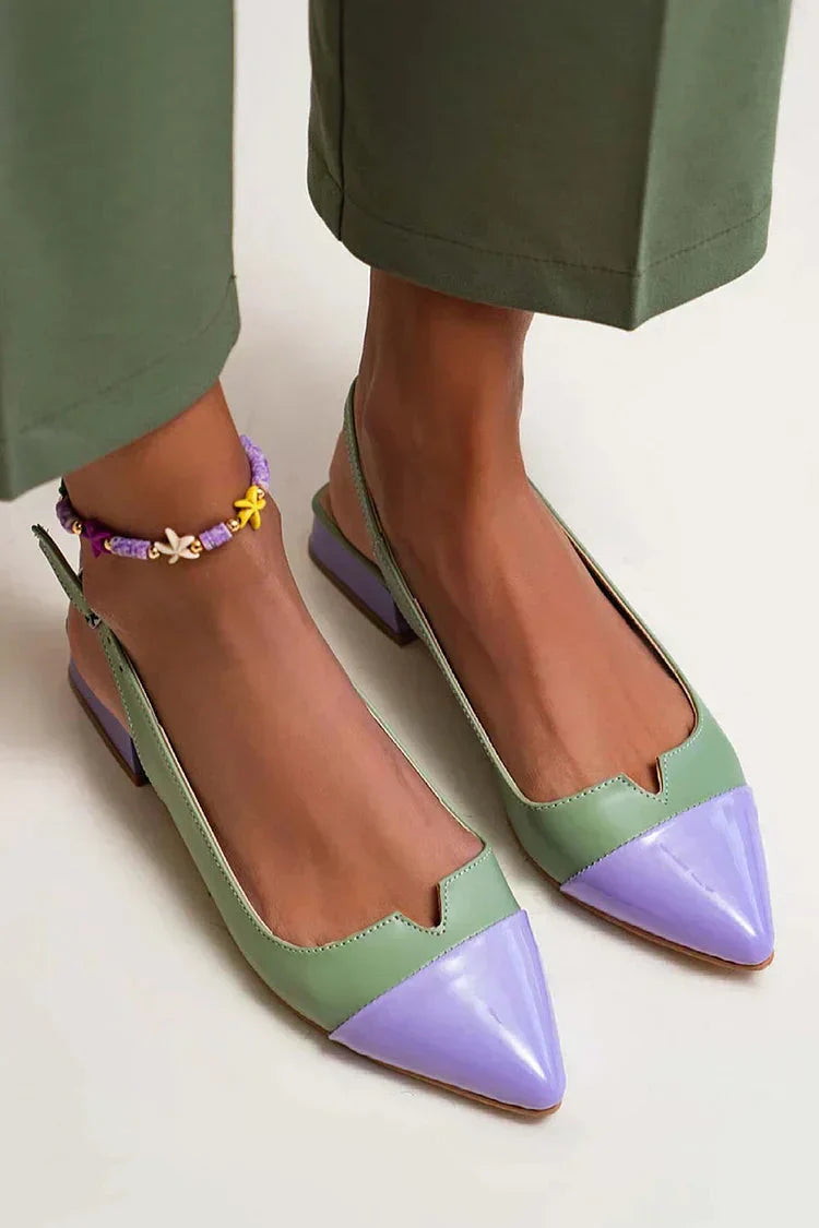 Clarisse | Backstrap Sandals with Pointed Toe