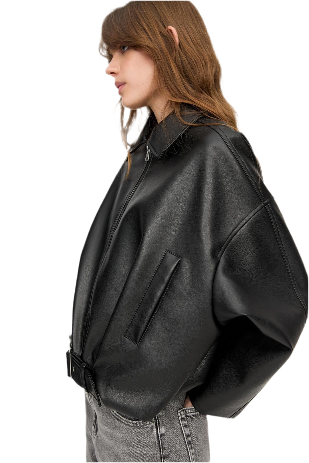 Vice | Oversized Leather Jacket
