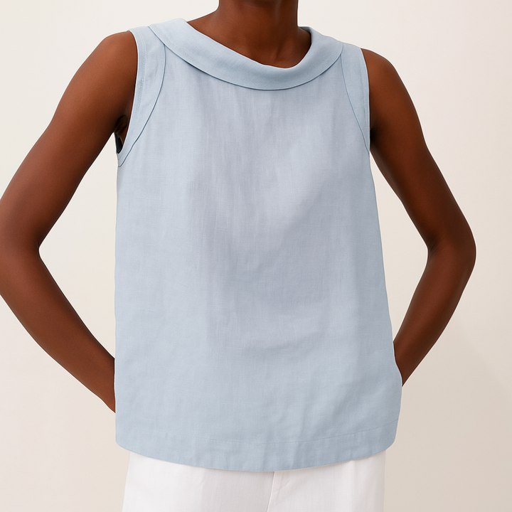 Clarisse – Sleeveless Textured Top