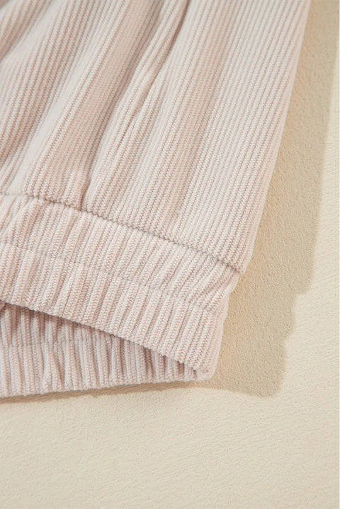 Danna | Corduroy Hooded Zip Jacket