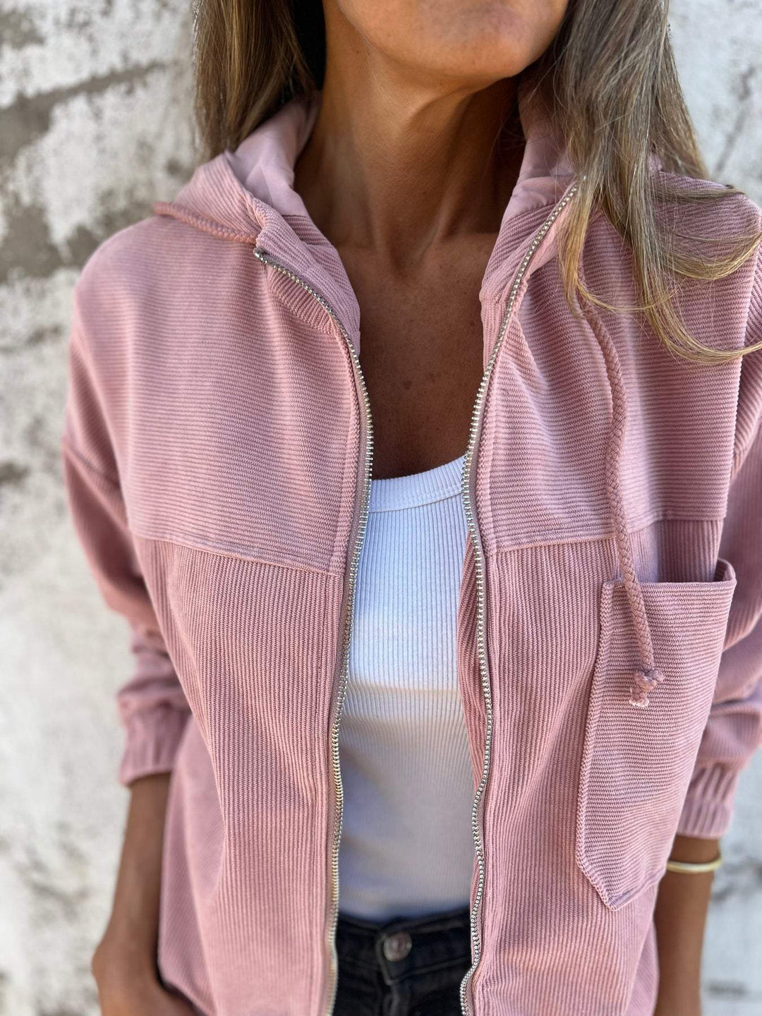 Lila – Casual Jacket with Hood and Zip