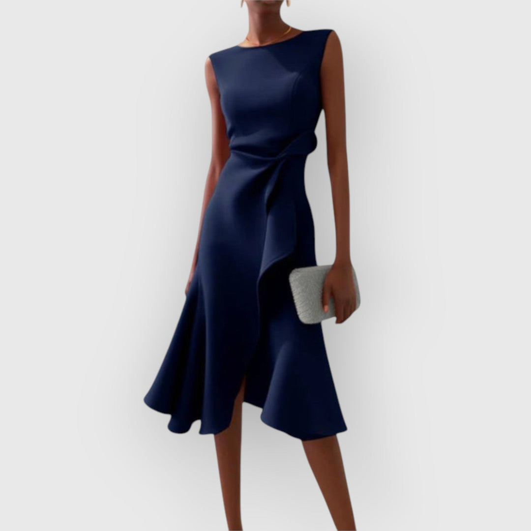 Prunella – Asymmetric Midi Dress