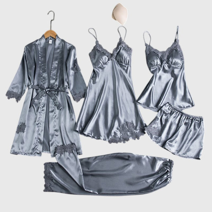 Marcie – Satin Lace Sleepwear Set