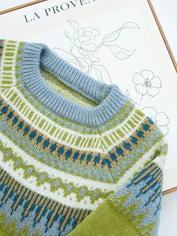 Keely – Fair Isle Knit Jumper
