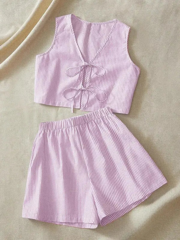 Romilly – Striped Two-Piece Set