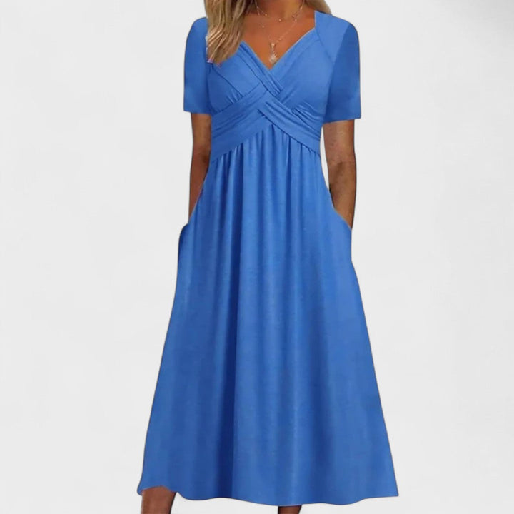 Rowena – Empire Waist Midi Dress