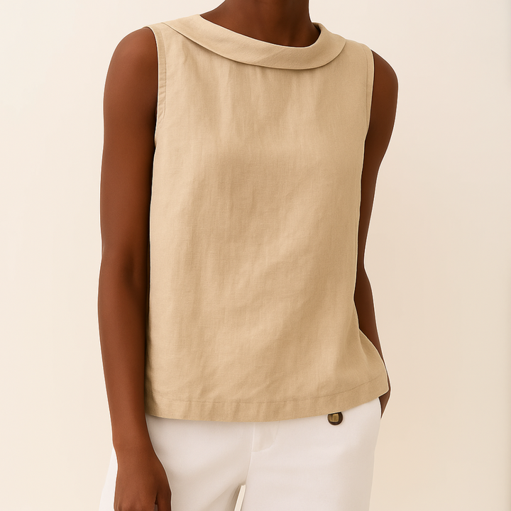 Clarisse – Sleeveless Textured Top