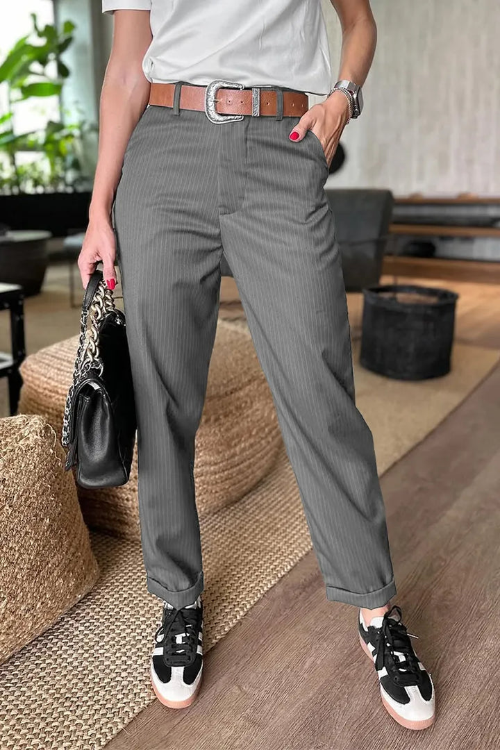 Tailora | Tailored Striped Trousers