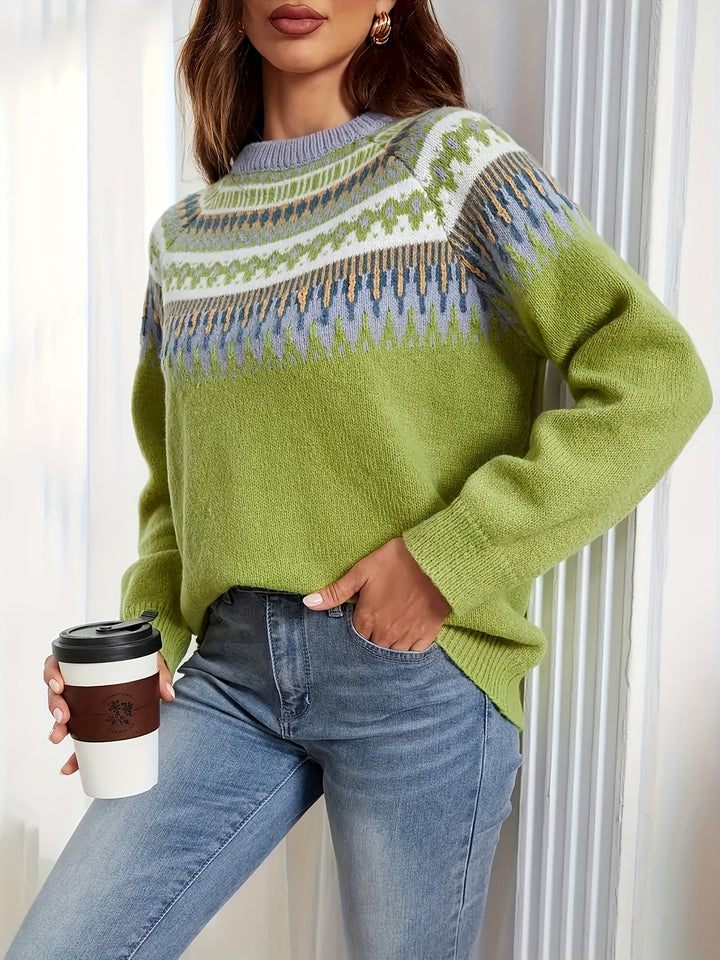 Keely – Fair Isle Knit Jumper