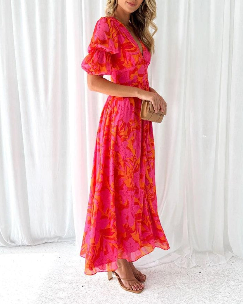 Jade – Flowy Printed Dress