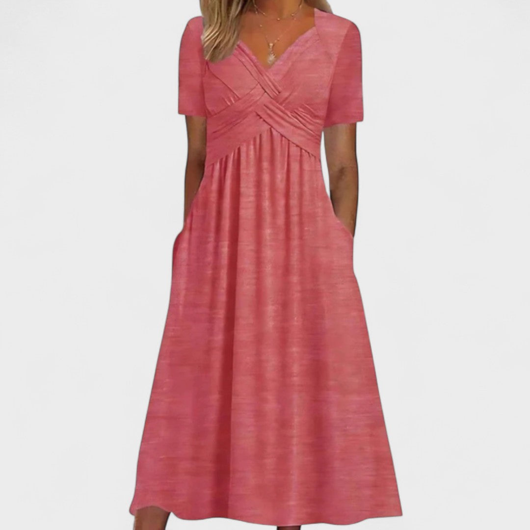 Rowena – Empire Waist Midi Dress