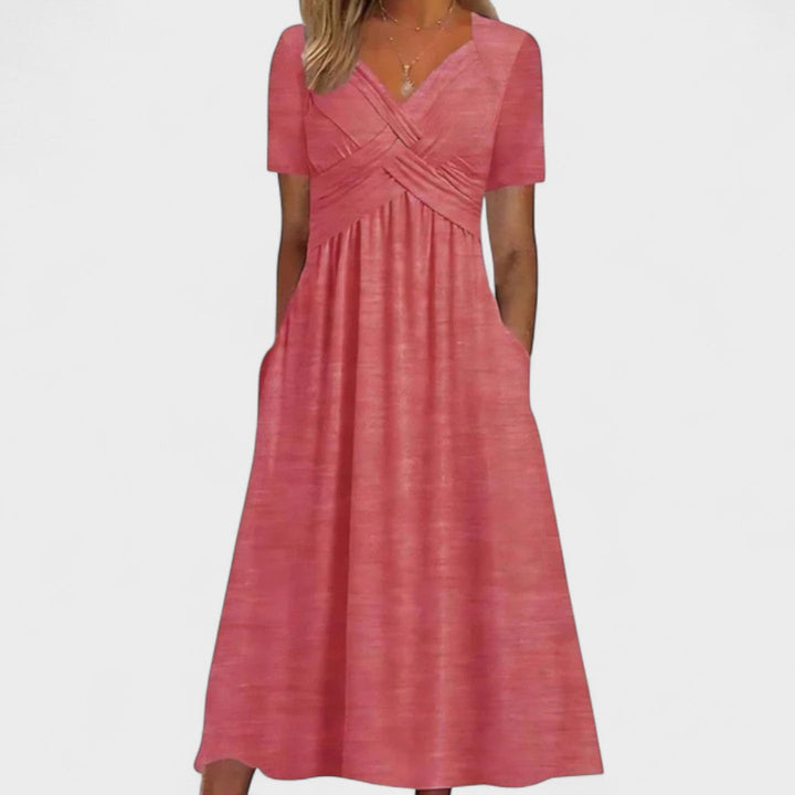 Rowena – Empire Waist Midi Dress