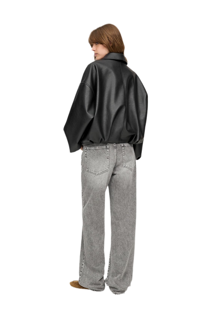 Vice | Oversized Leather Jacket