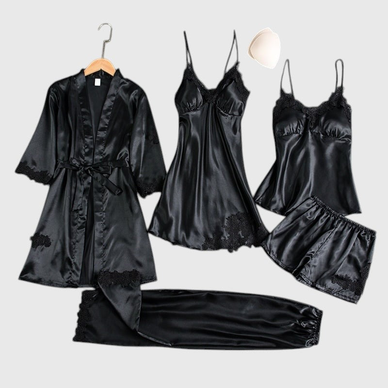 Marcie – Satin Lace Sleepwear Set
