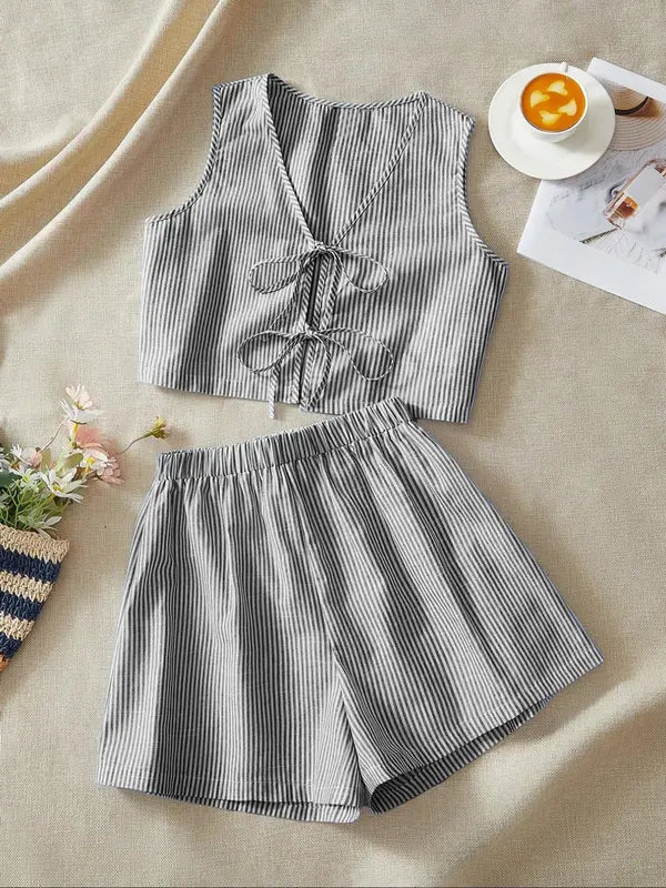 Romilly – Striped Two-Piece Set