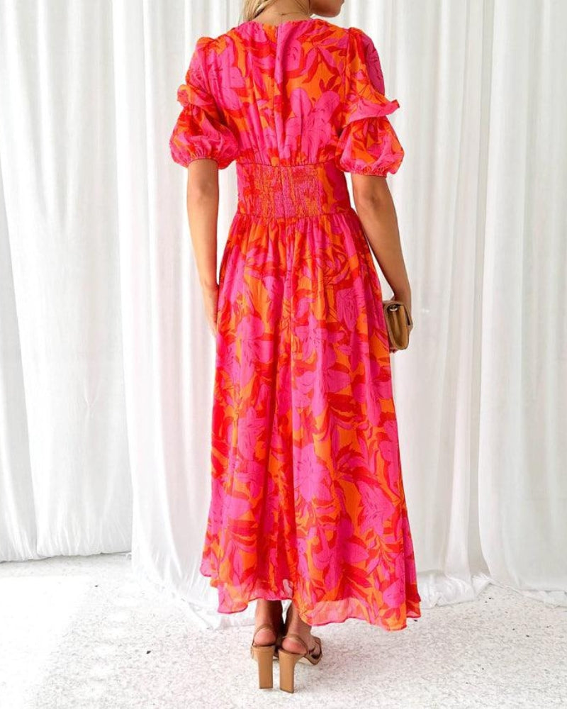 Jade – Flowy Printed Dress