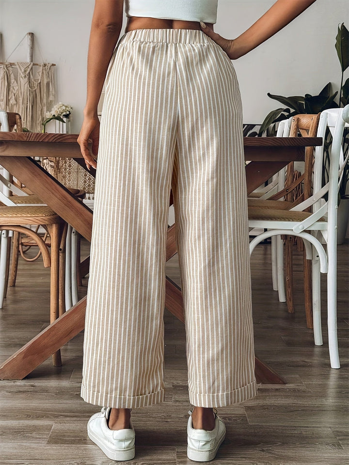 Zilda – Striped Wide-Leg Trousers