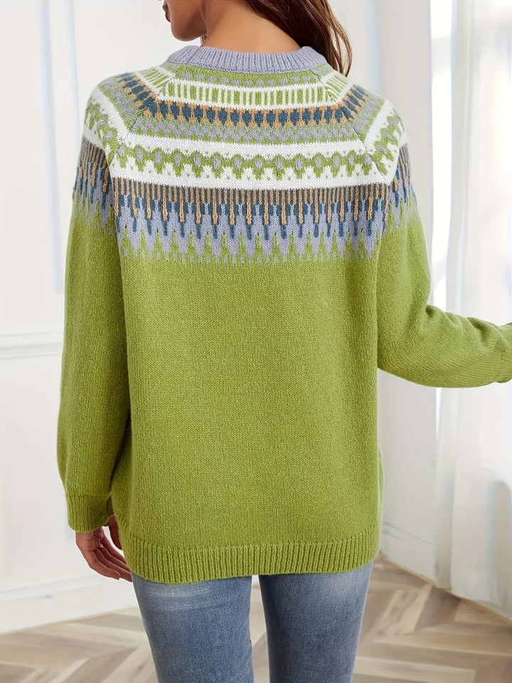 Keely – Fair Isle Knit Jumper