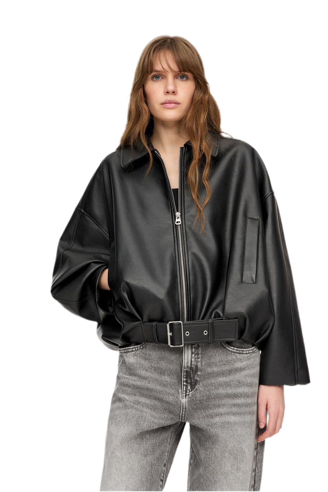 Vice | Oversized Leather Jacket