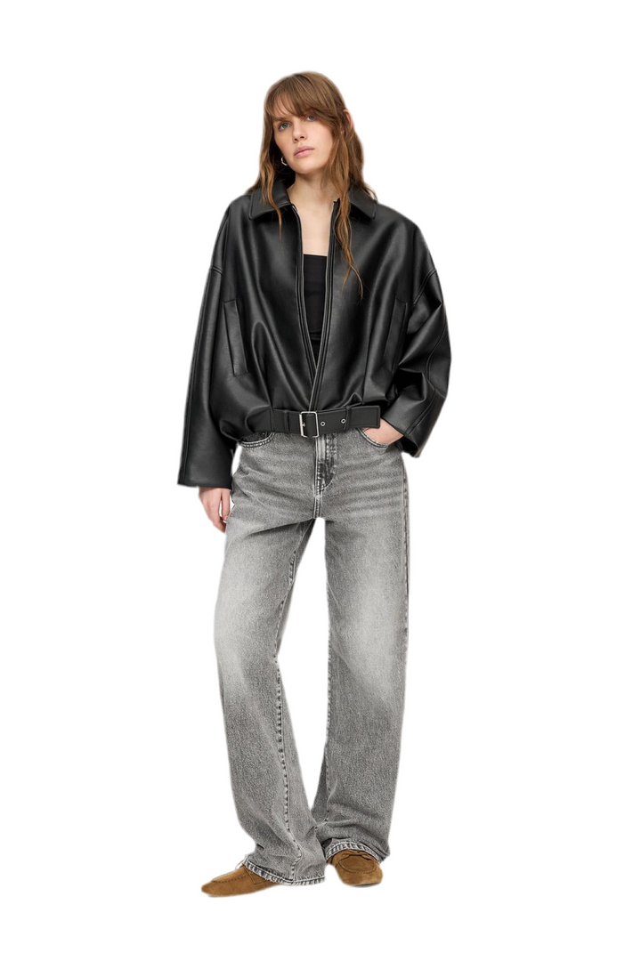 Vice | Oversized Leather Jacket