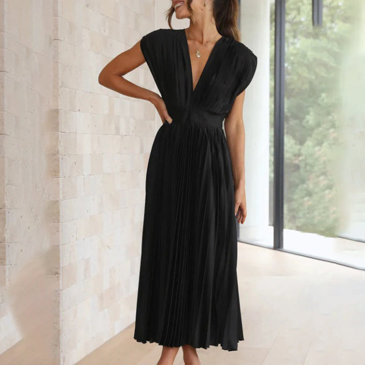Abeline – Pleated Midi Dress