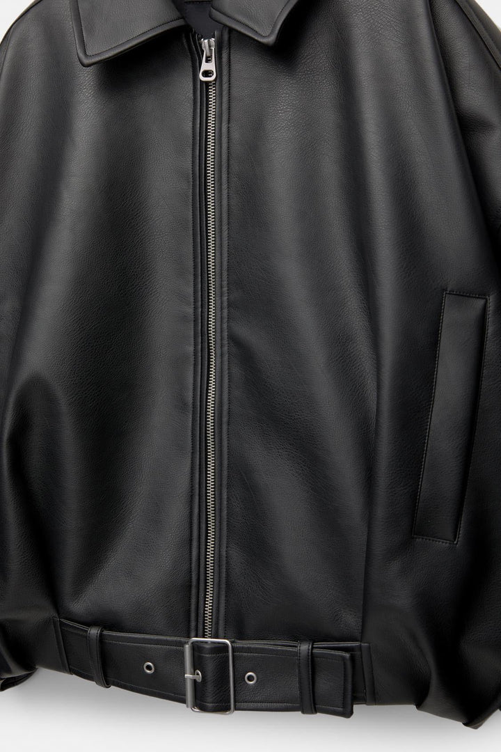 Vice | Oversized Leather Jacket