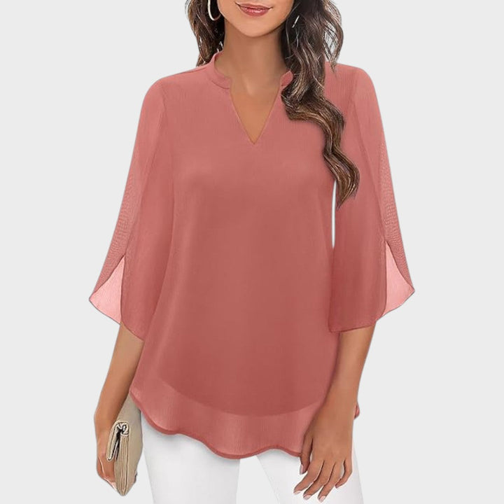 Mina – Flared Sleeve Blouse