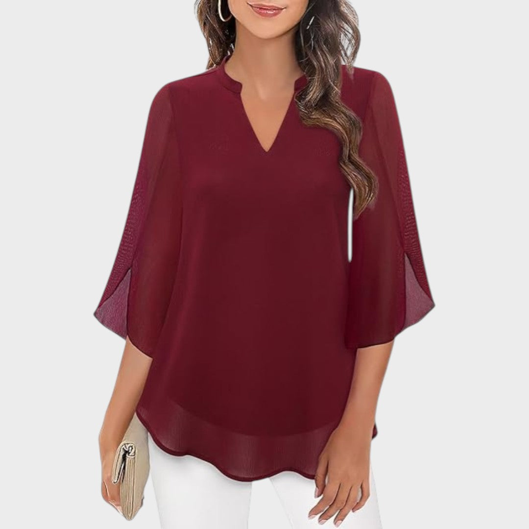 Mina – Flared Sleeve Blouse