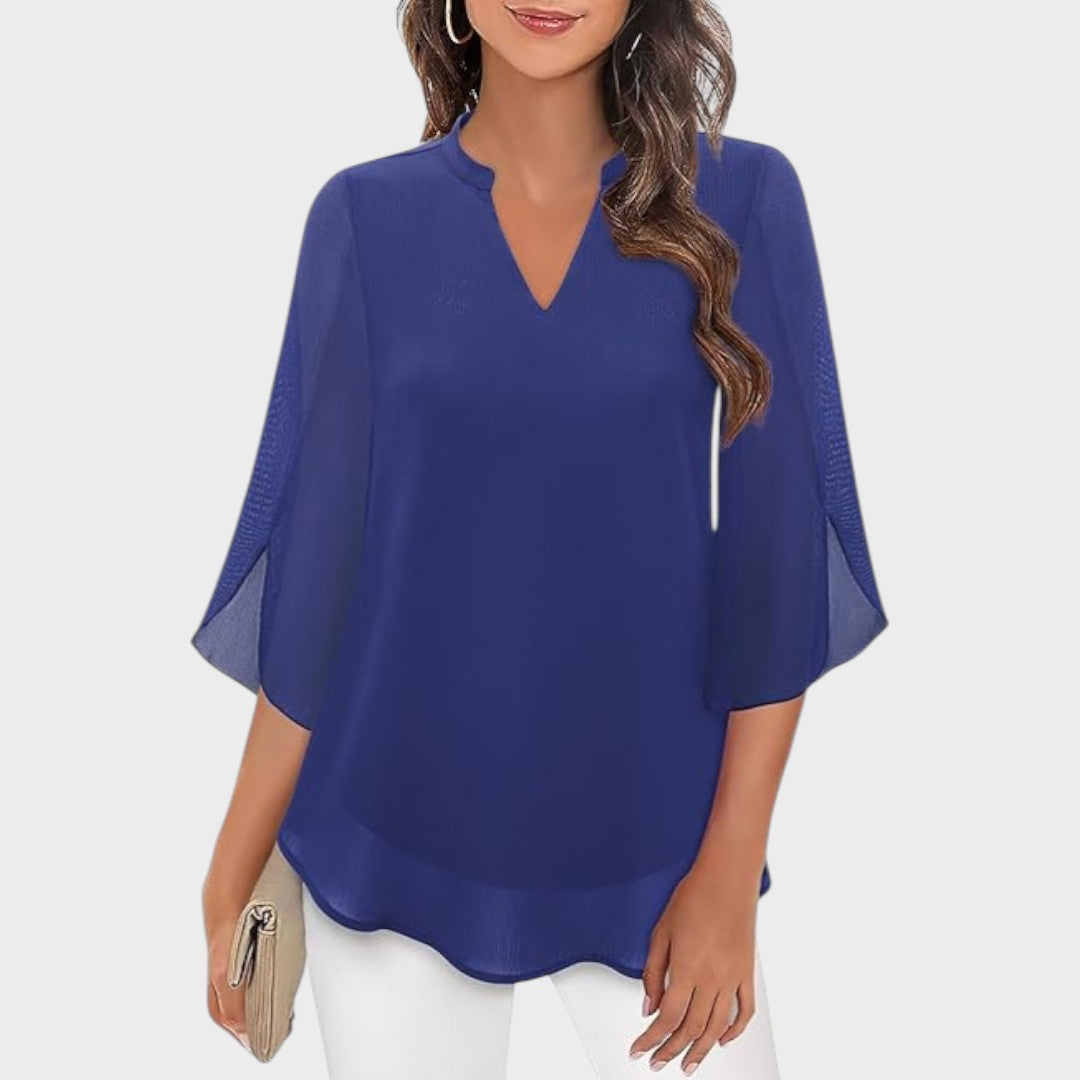Mina – Flared Sleeve Blouse