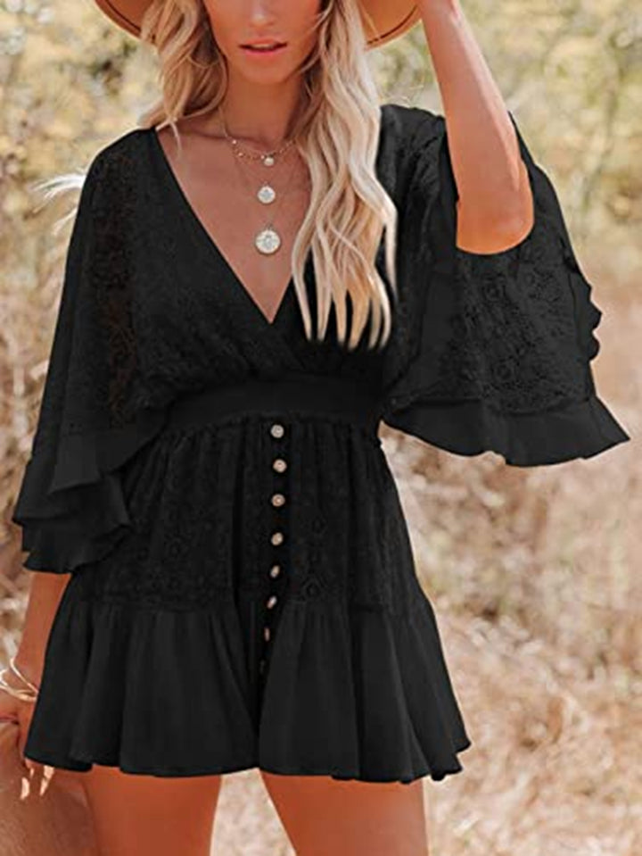 Kelsey – Flared Lace Playsuit