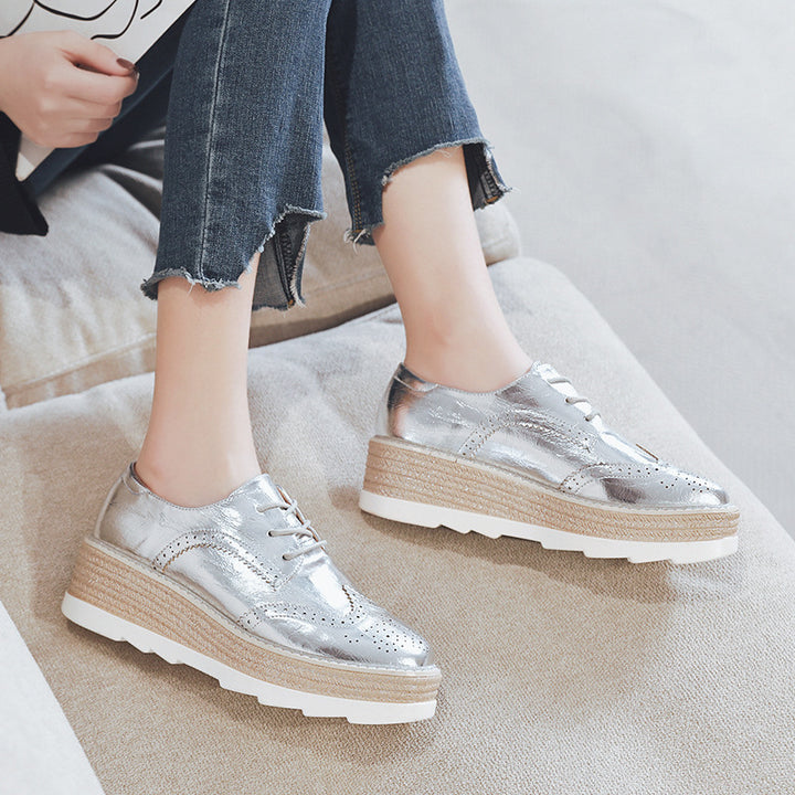 Teona – Platform Brogue Shoes