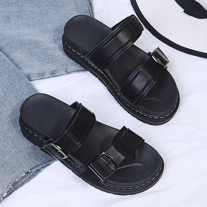 Paige – Comfort Buckled Summer Platform Sandals