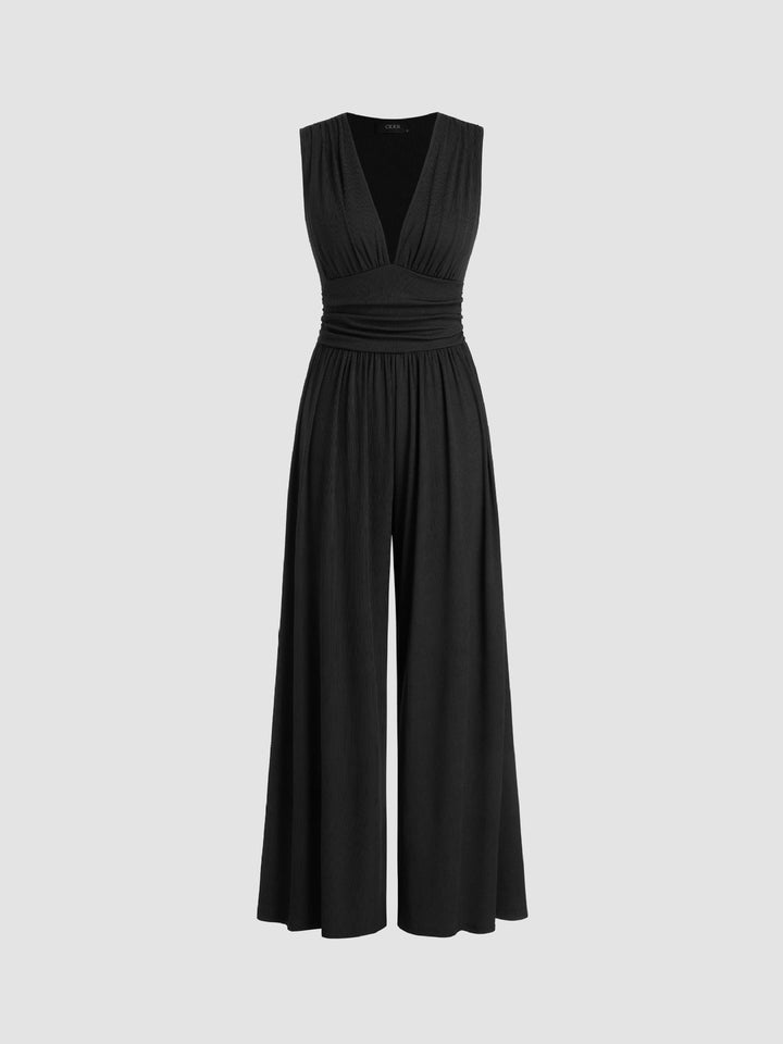 Rivora – Sleeveless Wide Leg Jumpsuit