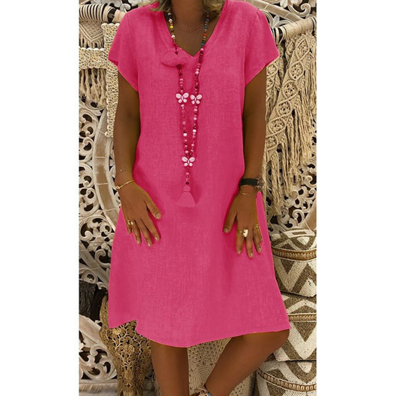 Nerisse – Relaxed Fit V-Neck Dress