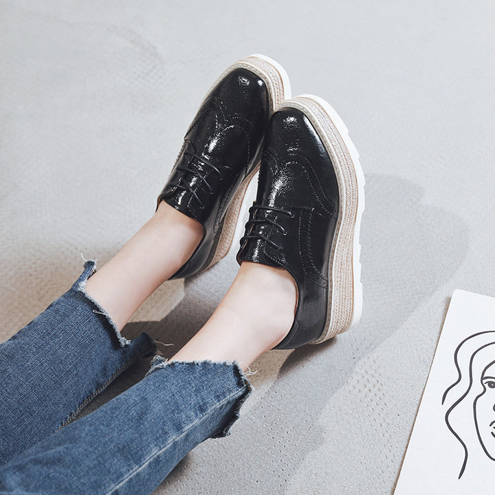 Teona – Platform Brogue Shoes