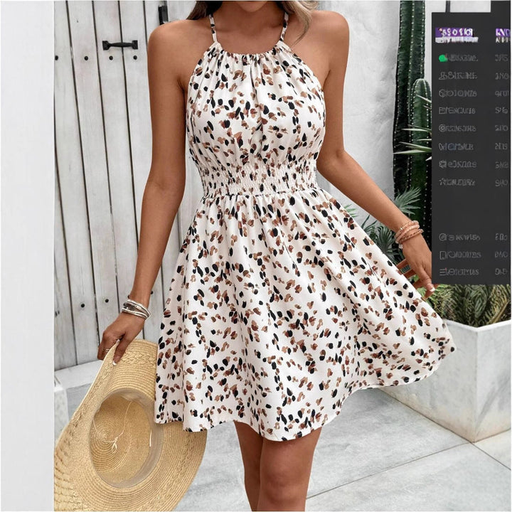 Lucienne – Smocked Halter Mini Dress
