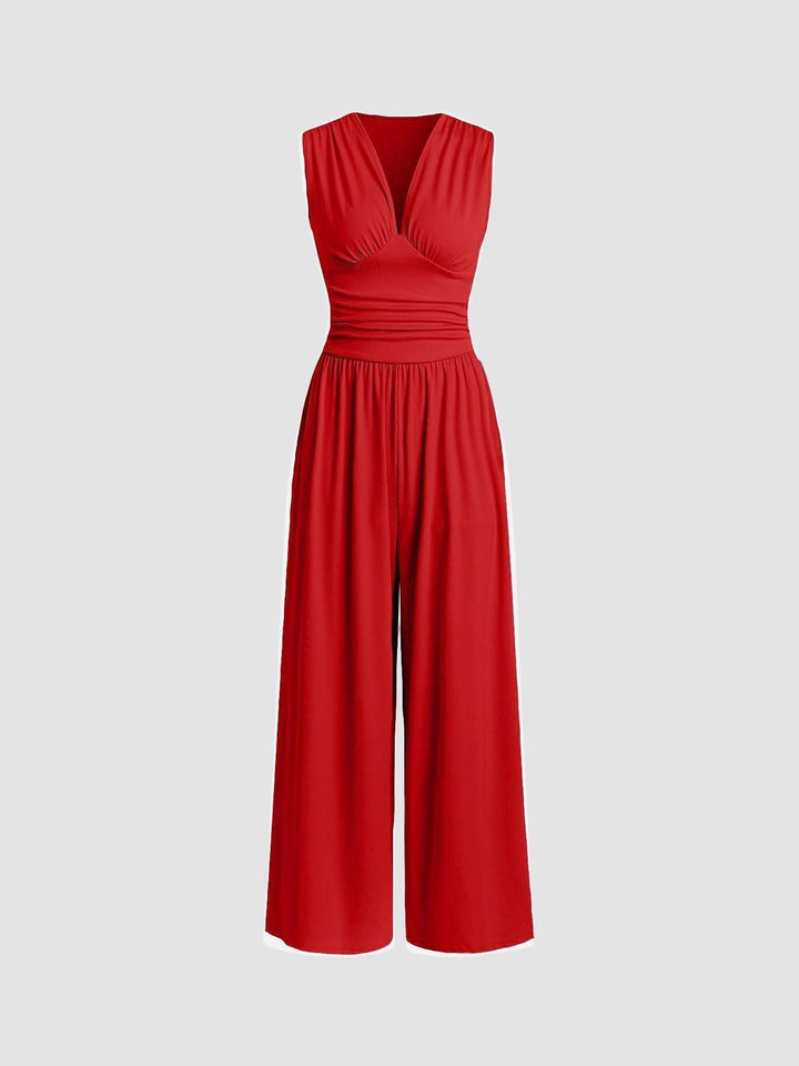 Rivora – Sleeveless Wide Leg Jumpsuit
