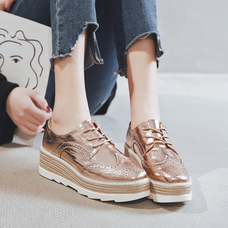 Teona – Platform Brogue Shoes