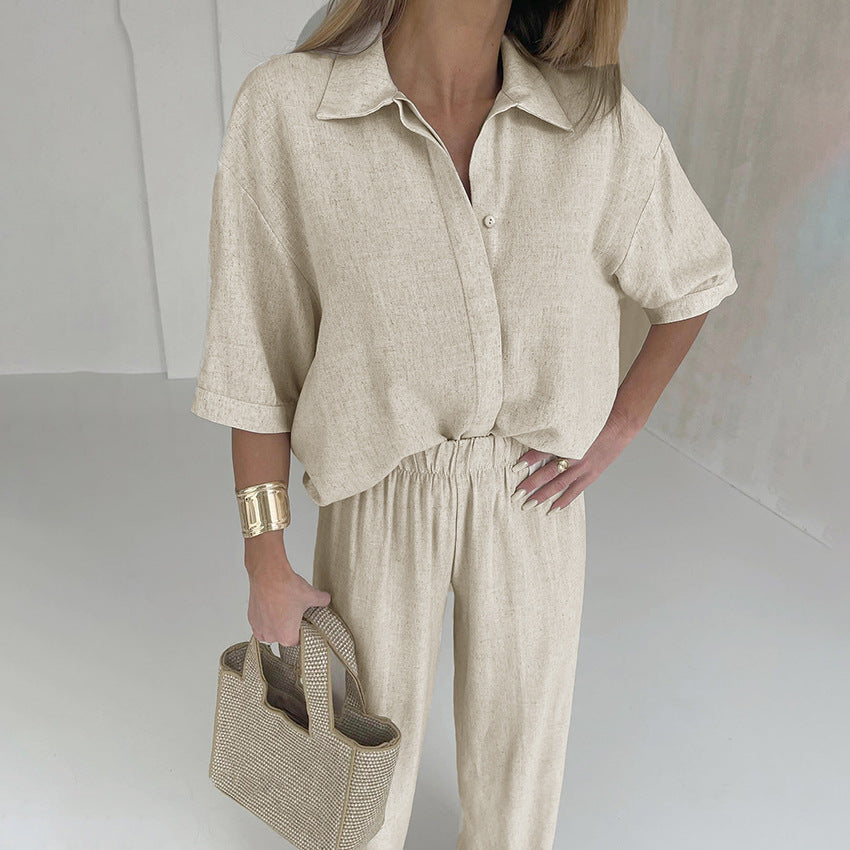 Roxane – Relaxed Shirt and Trousers Set