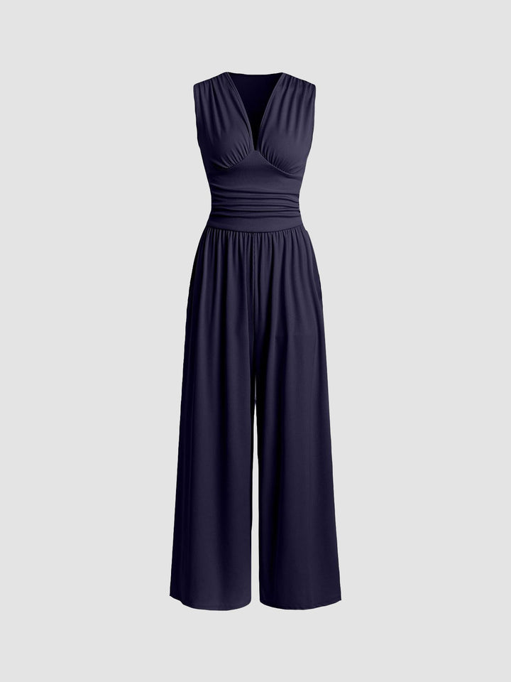 Rivora – Sleeveless Wide Leg Jumpsuit