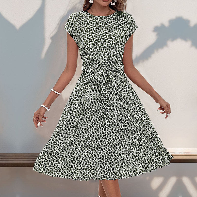 Rimara – Belted Midi Dress