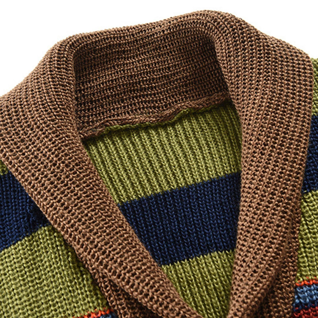 Kenton – Striped Knit Cardigan
