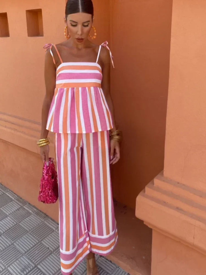 Hanne – Printed Trousers Summer Set