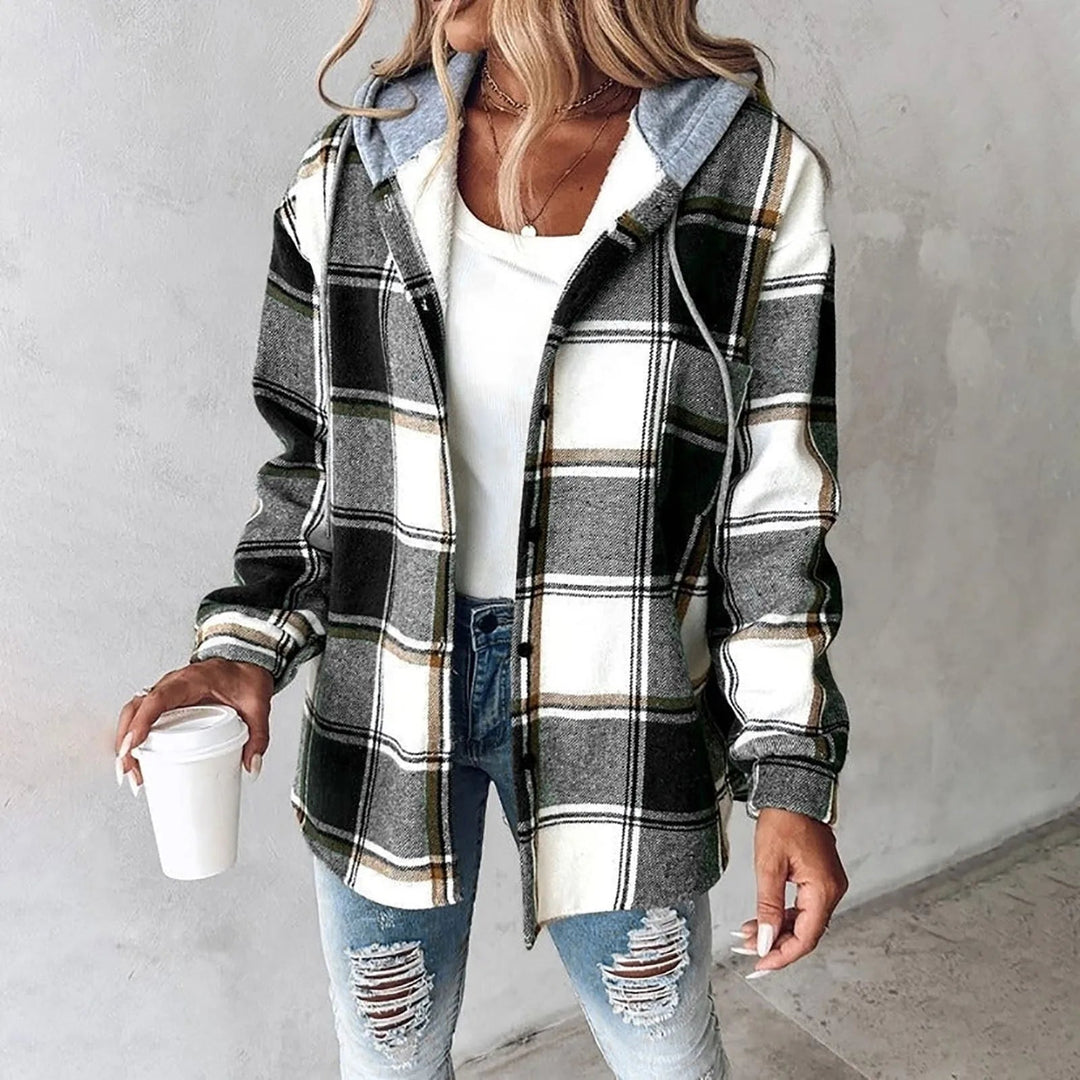 Risana – Checked Hooded Jacket