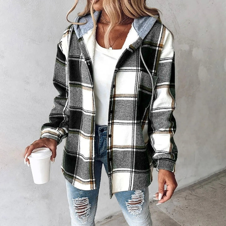 Risana – Checked Hooded Jacket