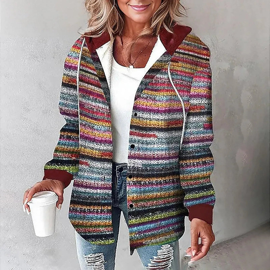 Risana – Checked Hooded Jacket