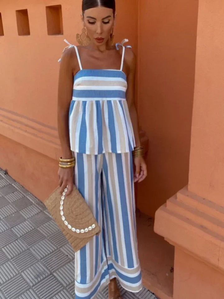Hanne – Printed Trousers Summer Set